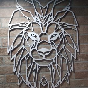 cadeau deco - lion origami blanc