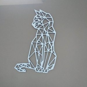 Chat origami décoratif